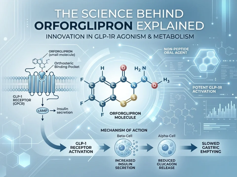 SEO Title: The Science Behind Orforglipron Explained Meta Description: Discover the science behind Orforglipron, an oral GLP-1 receptor agonist. Learn how it works, its benefits, safety, and why it matters for metabolic health. The Science Behind Orforglipron Explained A new name keeps surfacing in conversations about metabolic health, weight management, and type 2 diabetes care: Orforglipron. Unlike many treatments that came before it, this compound has caught the attention of researchers and patients for one striking reason. It promises the benefits of a popular class of therapies without the need for needles. But what actually happens inside the body when someone takes it? Understanding the science helps explain why this molecule has generated so much excitement. This article breaks down what Orforglipron is, how it works on a cellular level, and why its design could reshape how people approach weight and blood sugar control. What Is Orforglipron? Orforglipron is an oral, small-molecule GLP-1 receptor agonist. That term may sound technical, so let's unpack it piece by piece. "GLP-1" stands for glucagon-like peptide-1, a natural hormone your gut releases after you eat. "Receptor agonist" means a substance that activates a specific receptor, in this case the GLP-1 receptor. And "small-molecule" describes its chemical structure, which is far simpler than the large peptide-based drugs that dominate this field. Most GLP-1 medicines available today are peptides. Peptides break down easily in the digestive system, which is why they usually require injection. Orforglipron takes a different path. Because it is a small molecule rather than a fragile peptide, it can survive the journey through the stomach and be taken as a daily pill. You can explore more details about this compound through resources dedicated to orforglipron. How GLP-1 Works in the Body To appreciate the science, it helps to understand the natural hormone first. When you eat, cells in your intestine release GLP-1. This hormone sends several important signals throughout the body: It tells the pancreas to release insulin, but only when blood sugar is high. This is why GLP-1 carries a low risk of dangerous blood sugar drops. It slows the rate at which your stomach empties, so you feel full longer. It acts on the brain's appetite centers, reducing hunger and cravings. It lowers the release of glucagon, a hormone that raises blood sugar. The challenge with natural GLP-1 is that it disappears within minutes. Enzymes in the body break it down almost as fast as it appears. That short lifespan limits its usefulness as a treatment on its own. The Mechanism of Action This is where Orforglipron does its work. It binds to the same GLP-1 receptor that the natural hormone uses, switching it on and keeping it active for far longer than the body's own GLP-1 could. By activating these receptors, Orforglipron recreates the helpful effects of the natural hormone. The pancreas responds with better-timed insulin release. The stomach empties more slowly. Appetite signals quiet down. Over time, these combined actions support steadier blood sugar levels and reduced food intake. What makes the molecule especially interesting is how it fits the receptor. Researchers designed it to be non-peptide, meaning it does not rely on the amino-acid chains that make traditional GLP-1 drugs vulnerable to digestion. This structural difference is the foundation of its oral availability. The body absorbs it through the gut wall, and it then circulates to do its job. Why an Oral Option Matters For many people, the idea of a daily or weekly injection is a real barrier. Some have a genuine fear of needles. Others dislike the routine of storing, preparing, and administering an injectable medicine. A pill removes much of that friction. Beyond comfort, an oral medication may be easier to scale and distribute. Pills do not always require refrigeration in the same way some injectable peptides do, and they can be simpler to manufacture at high volume. If a treatment is more convenient, people are more likely to stay consistent with it. And consistency often determines whether a therapy delivers lasting results. This is the heart of why Orforglipron has drawn so much attention. It aims to combine the proven benefits of GLP-1 activation with the practicality of a tablet. Potential Benefits Under Study Research on Orforglipron has focused on two main areas: blood sugar control and weight reduction. In studies involving people with type 2 diabetes, the compound has shown the ability to lower hemoglobin A1c, a key marker of long-term blood sugar levels. In trials examining weight, participants have experienced meaningful reductions in body weight, consistent with how GLP-1 therapies suppress appetite and slow digestion. These outcomes matter because excess weight and high blood sugar are closely linked. Improving one often helps the other. By targeting the shared biology behind both, a GLP-1 receptor agonist can address several metabolic concerns at once. The Current Research Context Orforglipron has moved through various stages of clinical testing, with researchers carefully measuring its effects, dosing, and tolerability. Scientists study how different doses affect results, how the body processes the molecule, and how it compares with existing treatments. It is worth remembering that any medicine in active research is still being evaluated. Regulatory bodies review large amounts of data before approving a treatment for general use. The findings so far have been promising enough to keep the compound firmly in the spotlight, but ongoing trials continue to refine our understanding. Safety Considerations No treatment is free of side effects, and GLP-1 receptor agonists are no exception. Because these medicines slow digestion and act on the gut, the most common reactions tend to be gastrointestinal. People may experience nausea, vomiting, diarrhea, or constipation, especially when first starting or increasing a dose. These effects often ease over time as the body adjusts. Doctors typically begin with a lower dose and gradually raise it to reduce discomfort. As with any prescribed therapy, medical supervision is essential. A healthcare professional can weigh the benefits against the risks for each individual, taking into account other health conditions and medications. Anyone considering this type of treatment should speak with a qualified clinician rather than self-prescribing. Personalized guidance ensures the therapy is both safe and appropriate. Why It Has Captured Attention in Metabolic Health The buzz around Orforglipron comes down to a simple idea with big implications. GLP-1 therapies have already transformed how many people manage diabetes and weight. But their injectable nature has limited who feels comfortable using them. An oral small molecule that delivers similar effects could widen access dramatically. It speaks to a broader trend in medicine: making powerful treatments more convenient, more affordable, and easier to stick with. For people navigating the daily challenges of metabolic health, that convenience is not a minor detail. It can be the difference between starting a treatment and avoiding it altogether. Conclusion The science behind Orforglipron is a story of clever chemistry meeting practical need. By acting as a small-molecule GLP-1 receptor agonist, it activates the same beneficial pathways as the body's natural hormone, supporting healthier blood sugar and reduced appetite. Its oral form sets it apart from injectable peptides and could remove a major barrier for countless patients. The Science Behind Orforglipron Explained